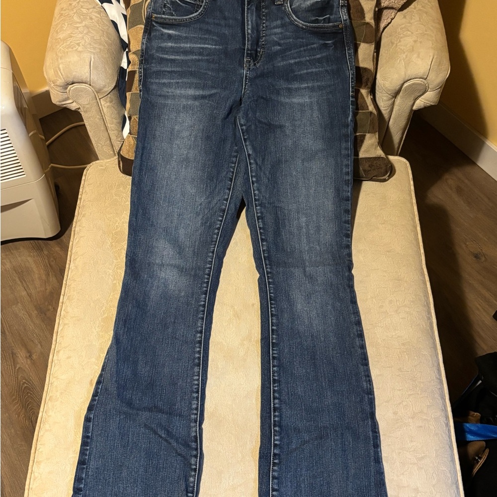 Maurices Dark Blue Flare Jeans